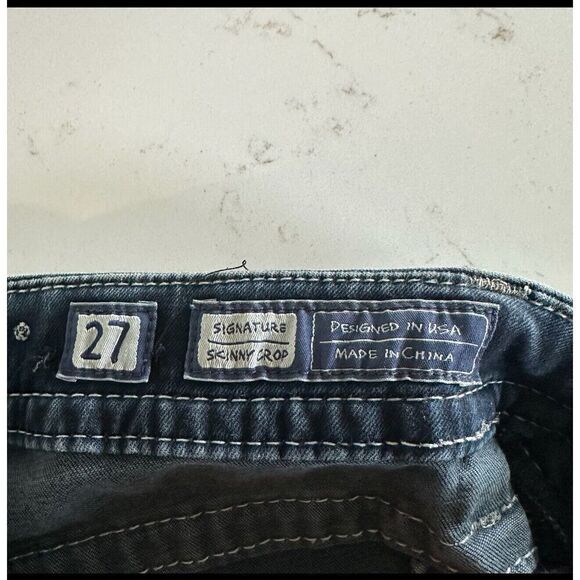 Miss Me Signature Skinny Crop Women’s Size 27 Western Biker Ankle Jeans - Picture 5 of 12